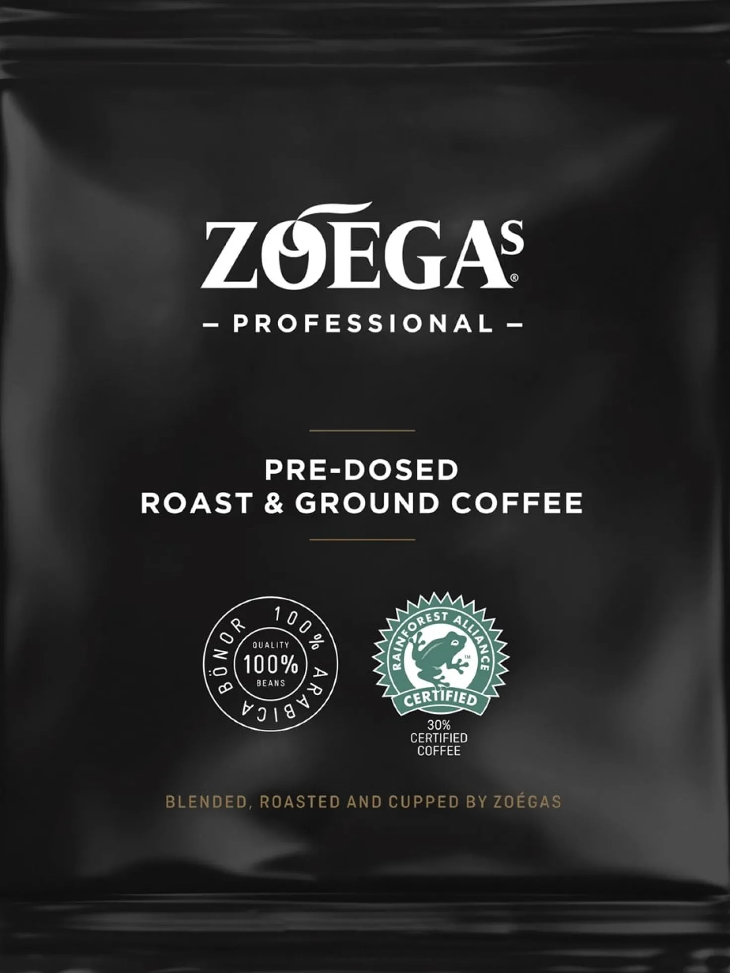 Kaffe Zogas Skånerost Automatmalet, 60x80g, Rainforest Alliance