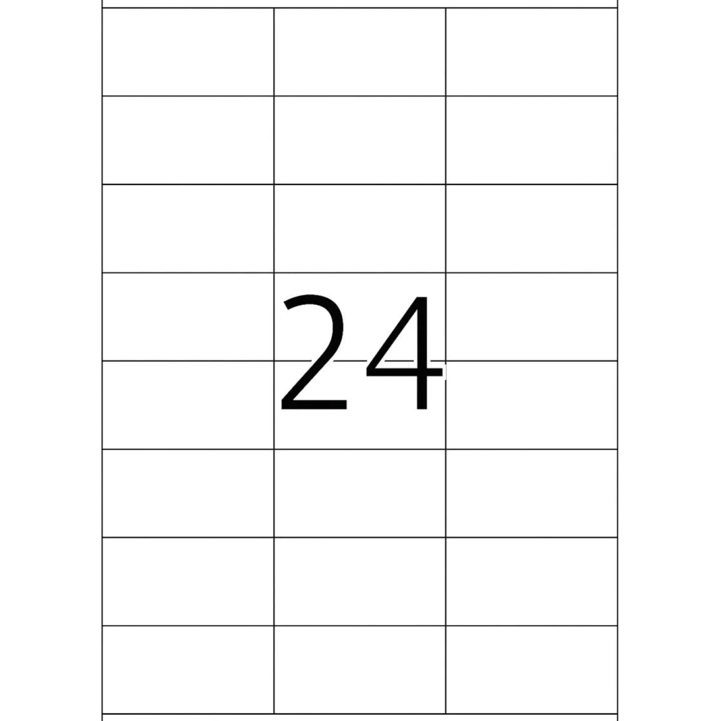 Klisteretiketter TopStick Standard, 70x36 mm, vit, 2400 st