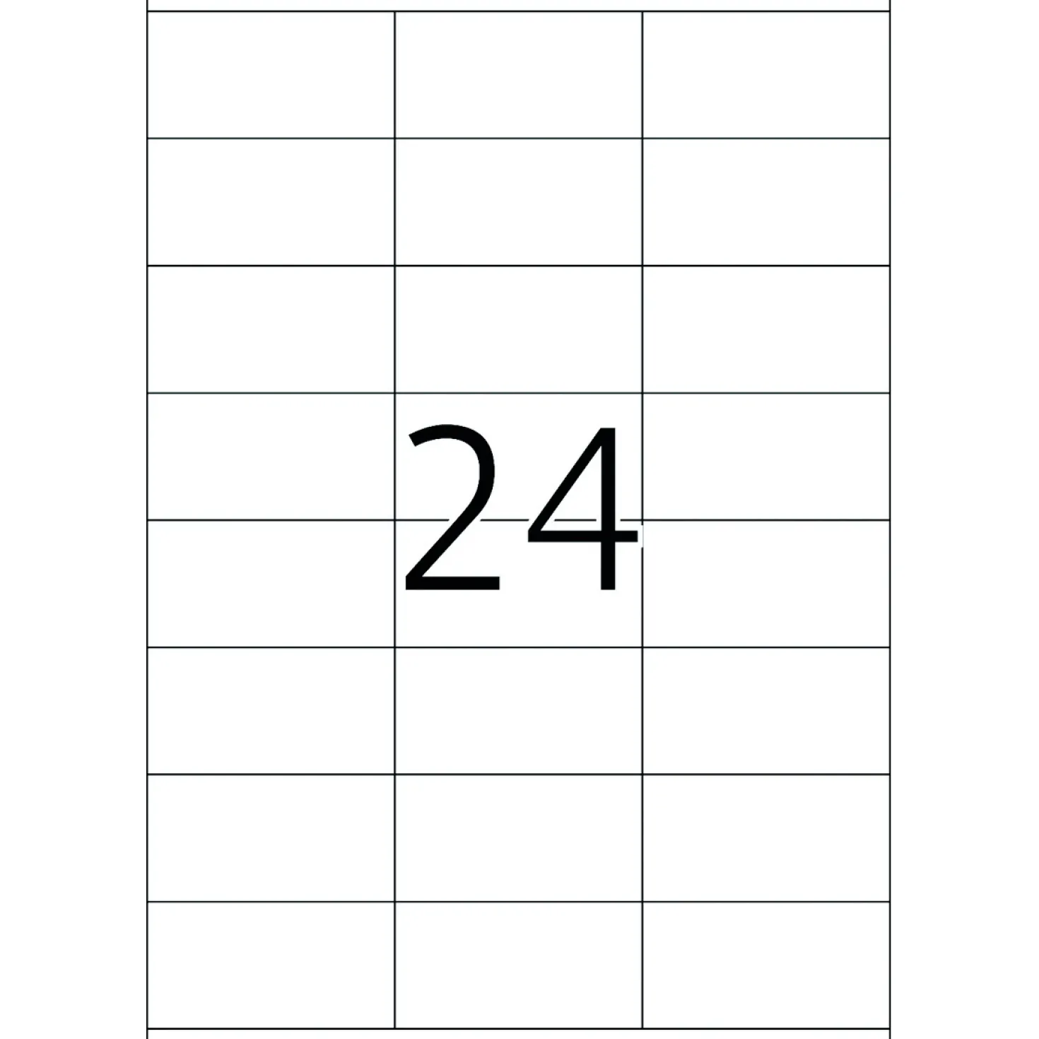 Klisteretiketter TopStick Standard, 70x36 mm, vit, 2400 st