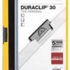 Klämmapp Durable Duraclip A4, gul, 30 ark