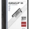 Klämmapp Durable Duraclip A4, svart, 30 ark