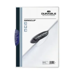 Klämmapp Durable Swingclip A4, mörkblå