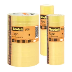 Kontorskontejp Scotch 508 Transparent, 15mm x 66m, 10 rullar