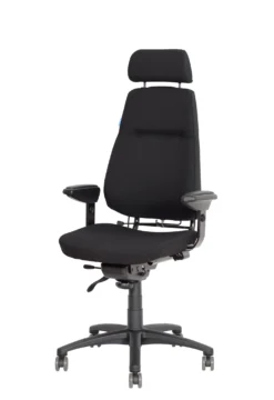Kontorsstol Sverigestolen 814XL, ergonomisk, svart