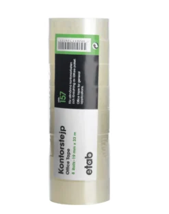 Kontorstejp Etab Transparent, akrylhäftämne, 19mm x 33m