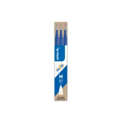 Kulpatron Pilot Frixion Clicker raderbar, 0,7 mm, blå, 3 st