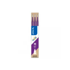 Kulpatron Pilot Frixion Clicker raderbar, 0,7 mm, lila, 3 st