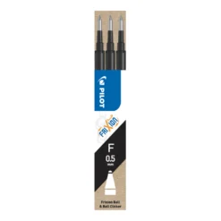 Kulpatron Pilot Frixion Point Clicker, svart, 0,5 mm, 3 st