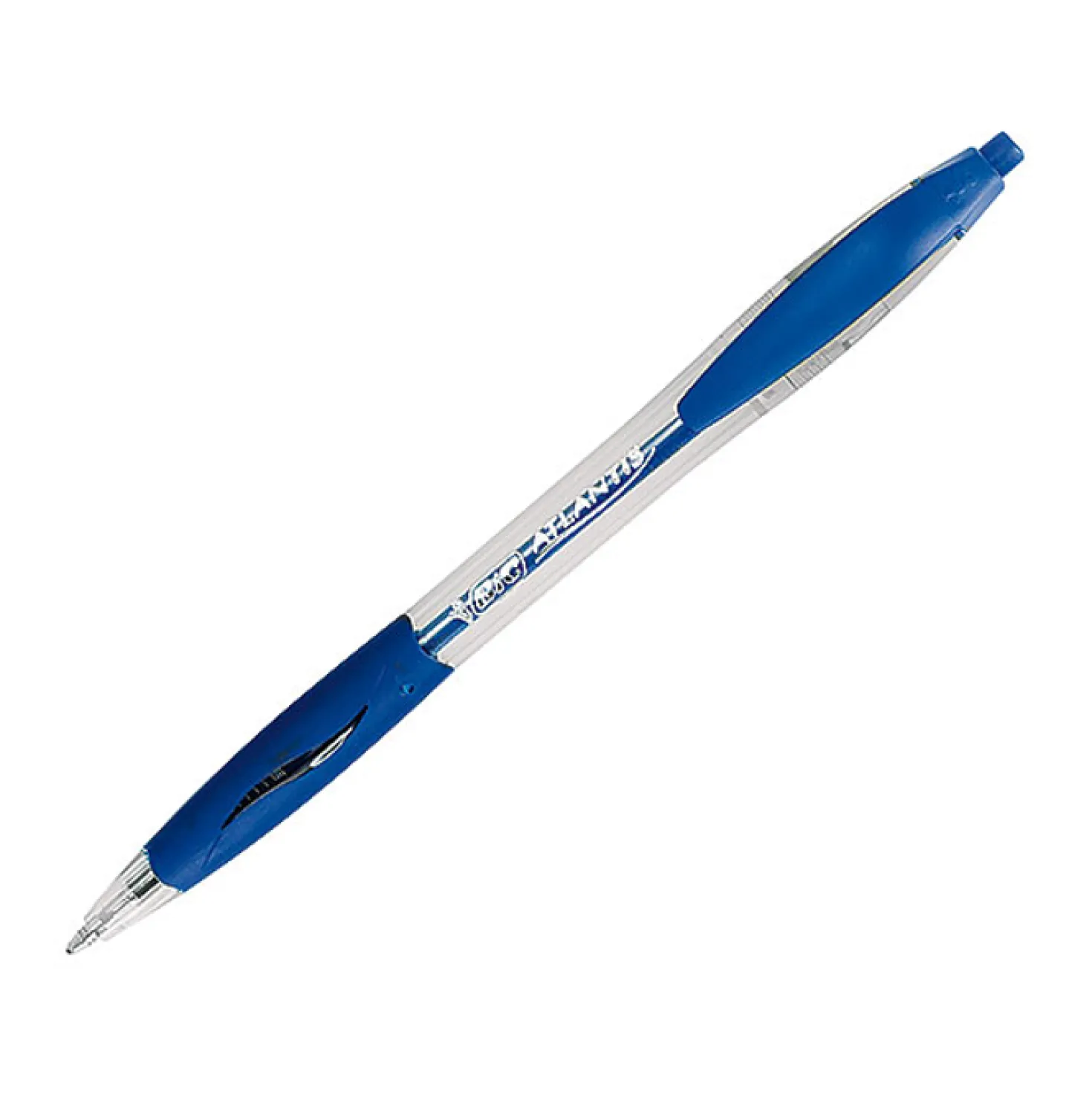 Kulpenna Bic Atlantis M, blå, dokumentäkta, 1,0 mm