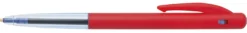 Kulspetspenna Bic M10 Clic, röd, dokumentäkta, 1,0 mm