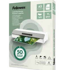 Lamineringsficka Fellowes Light A3 Recycled, klar, 100 st