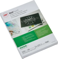 Lamineringsficka GBC A4 125 mic, matt, 100 st