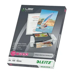 Lamineringsficka Leitz ILam A4 125 mic, blank, 100 st