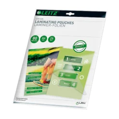 Lamineringsficka Leitz ILam A4, 80 mic, blank, 25 st