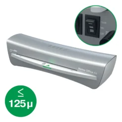 Lamineringsmaskin Leitz iLAM Home Office A4, grå, 80 mikron