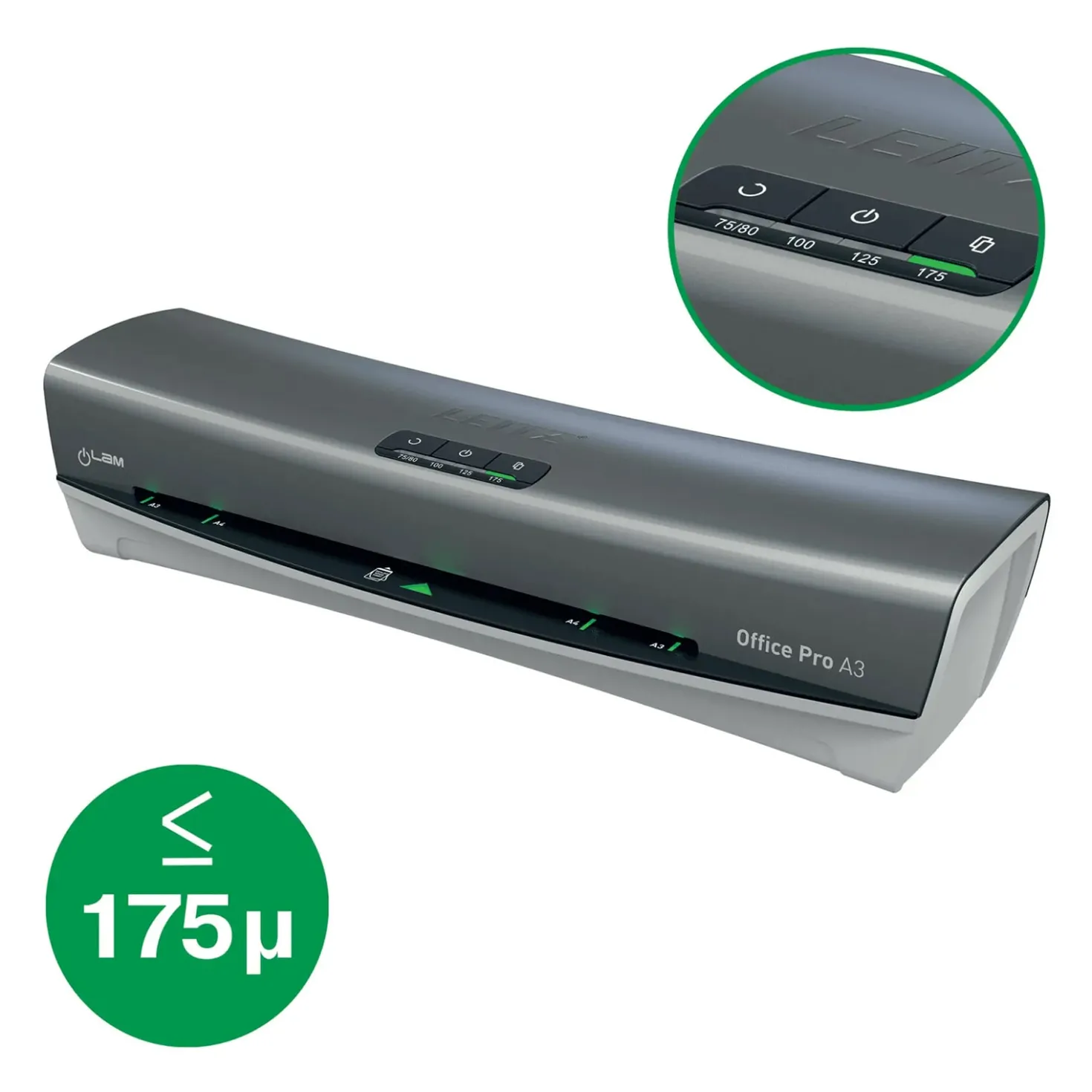 Lamineringsmaskin Leitz iLAM Office Pro, A3, silver