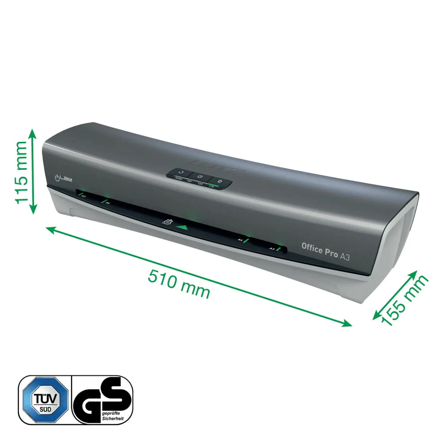 Lamineringsmaskin Leitz iLAM Office Pro, A3, silver