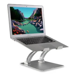 Laptopställ Desire2 Dual Pivot Riser, justerbar, aluminium, silver