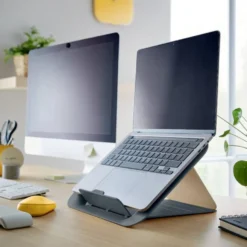 Laptopställ Leitz Cosy, grå, 13–17 tum, 4 höjdlägen