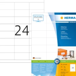 Laseretiketter Herma Premium 4263, 70x33,8 mm, vit, 2400 st
