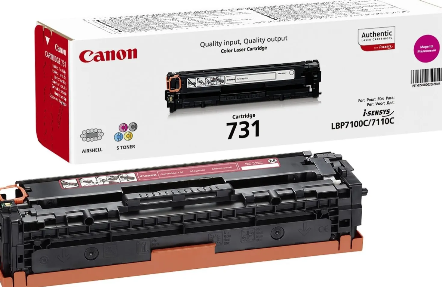 Lasertoner Canon CRG731 Magenta