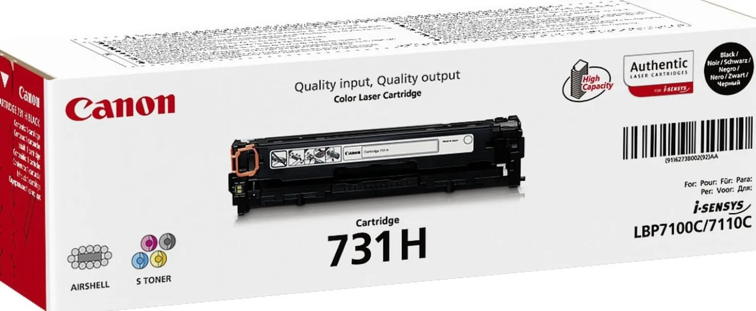 Lasertoner Canon CRG731 Svart High Capacity