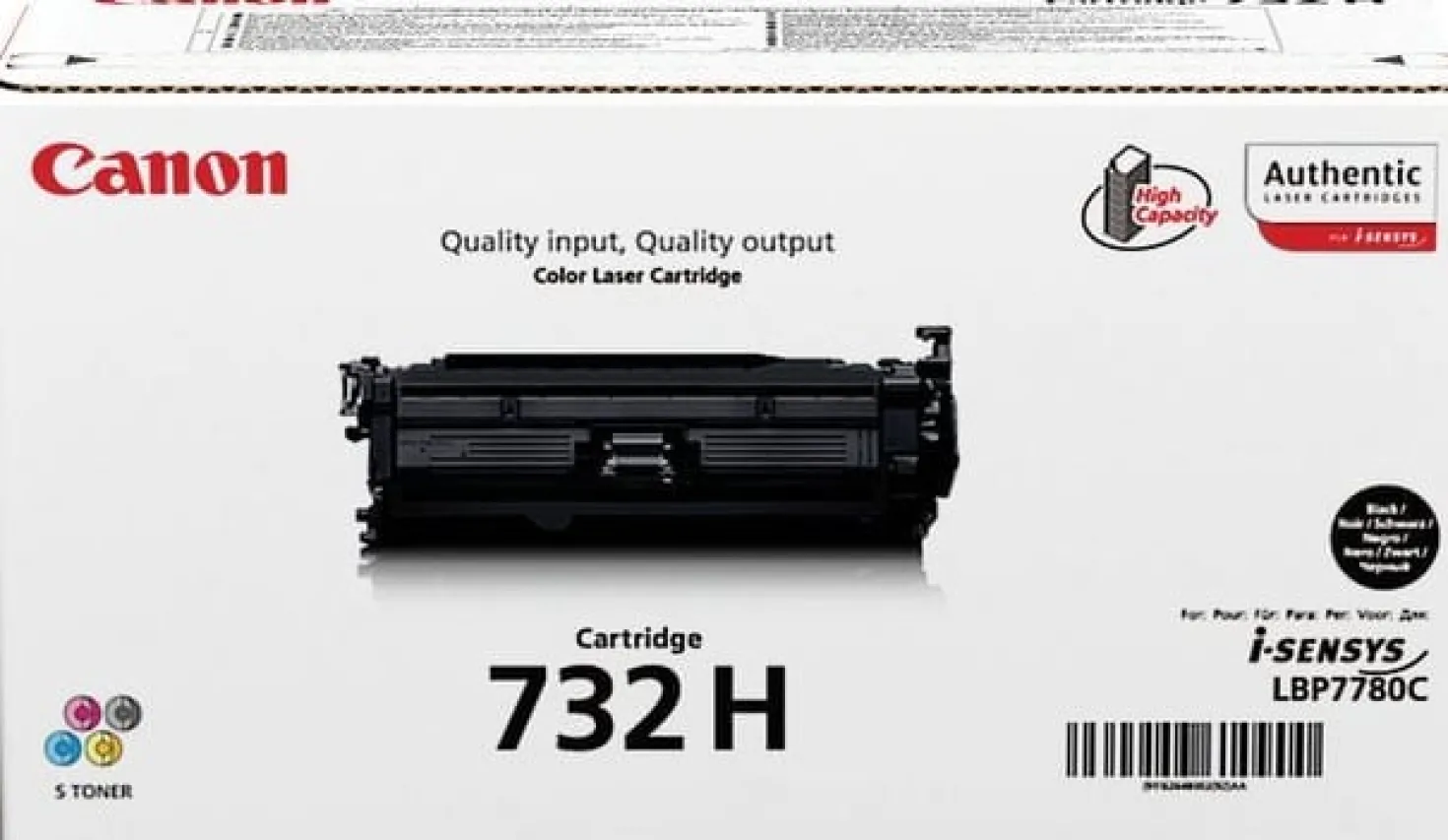 Lasertoner Canon 732 svart High Capacity