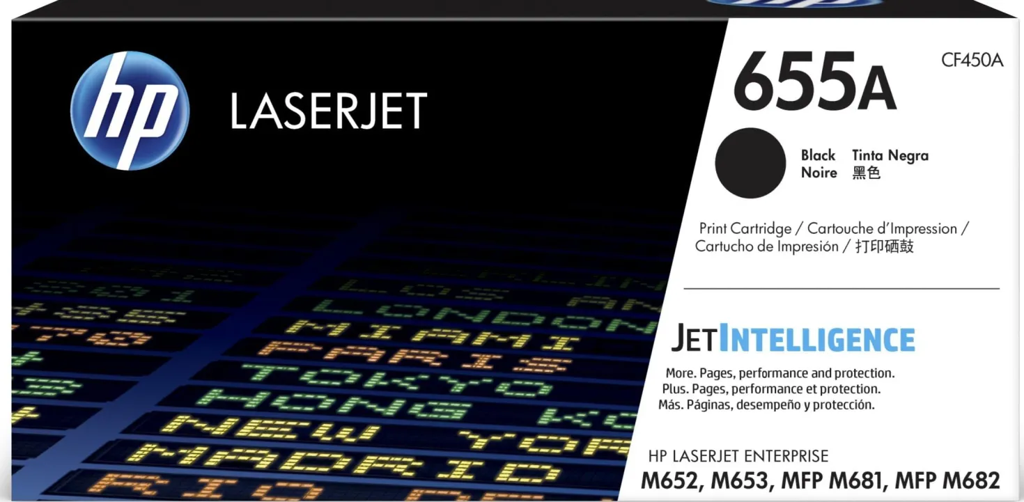 Lasertoner HP 655A M681/M682-serien svart