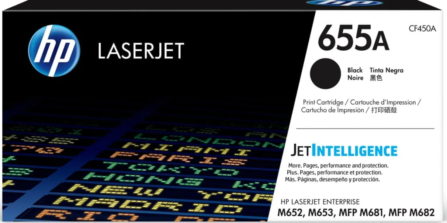 Lasertoner HP 655A M681/M682-serien svart