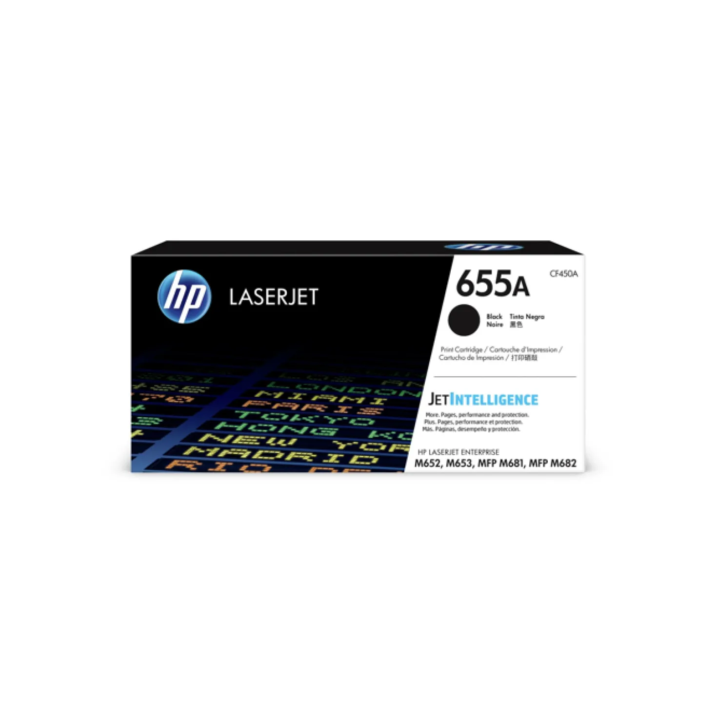 Lasertoner HP 655A M681/M682-serien svart