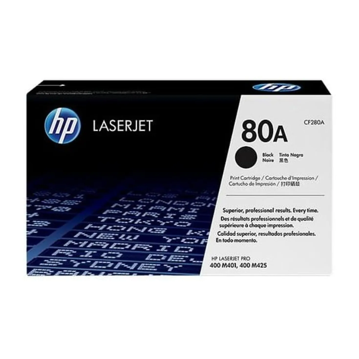 Lasertoner HP 80A svart