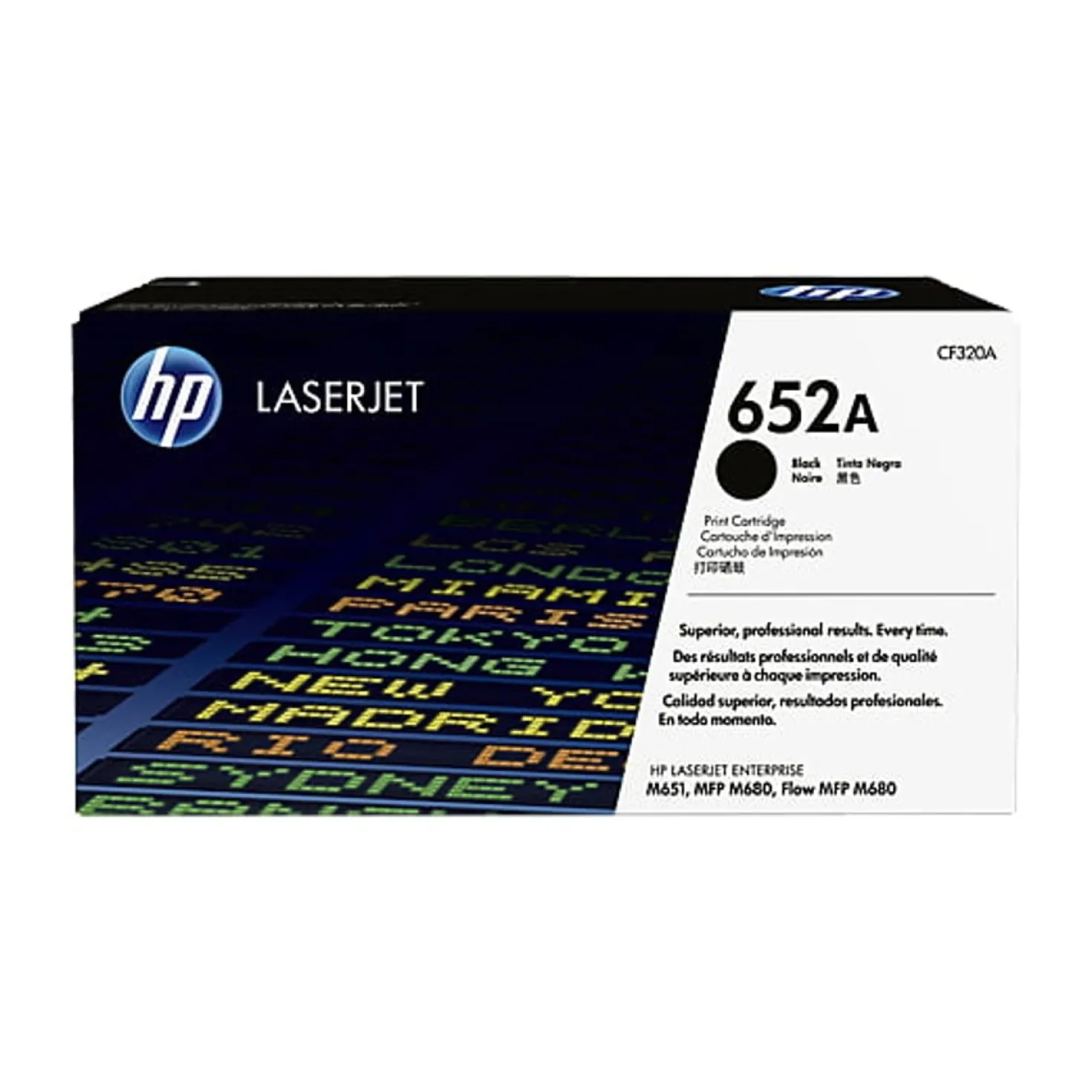 Lasertoner HP 652A svart