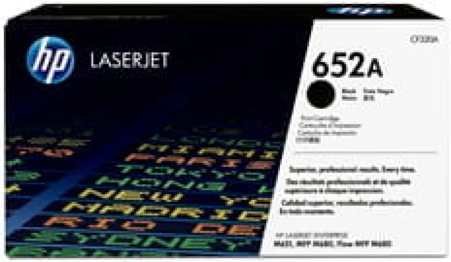 Lasertoner HP 652A svart