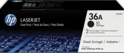 Lasertoner HP CB436AD 36A Svart Dualpack