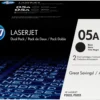 Lasertoner HP CE505D 05A Svart 2-pack
