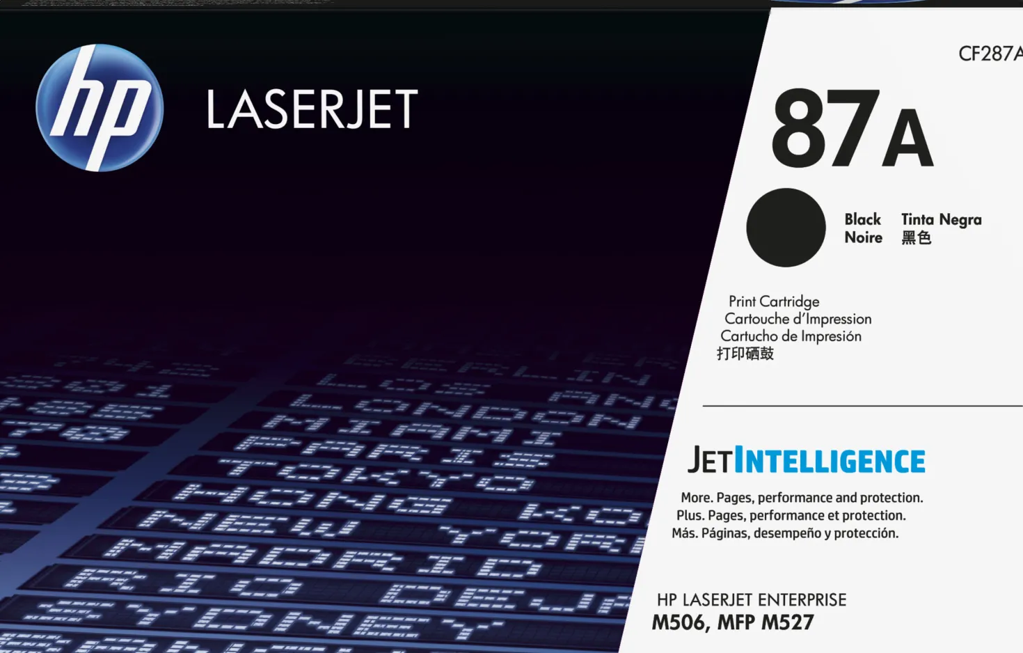 Lasertoner HP CF287A 87A 9K svart