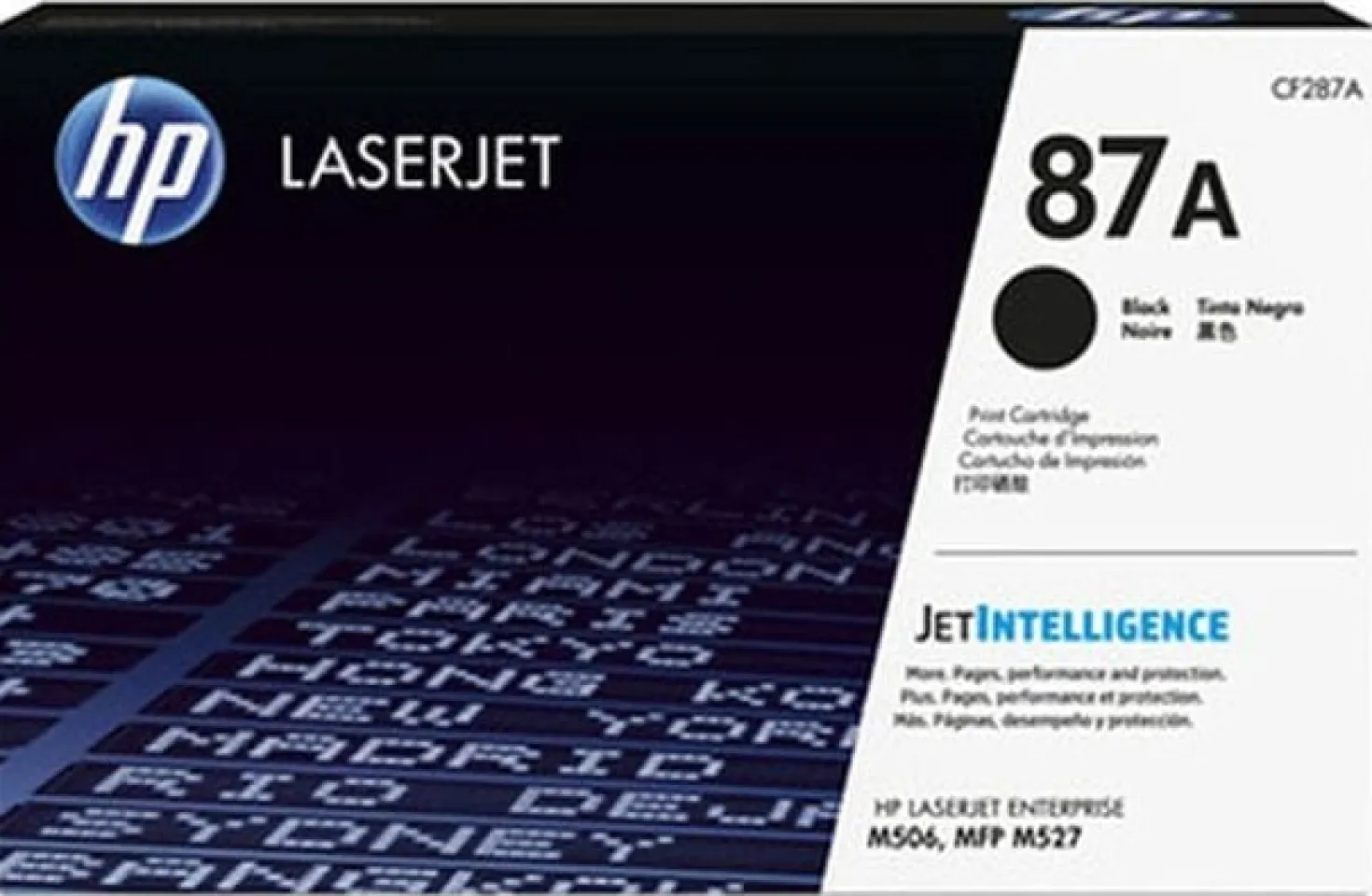 Lasertoner HP CF287A 87A 9K svart