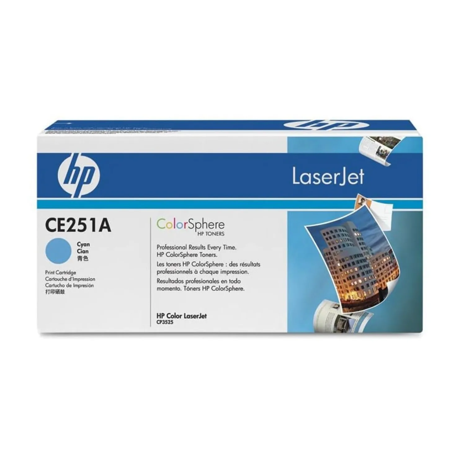 Lasertoner HP no 504A CE251A cyan