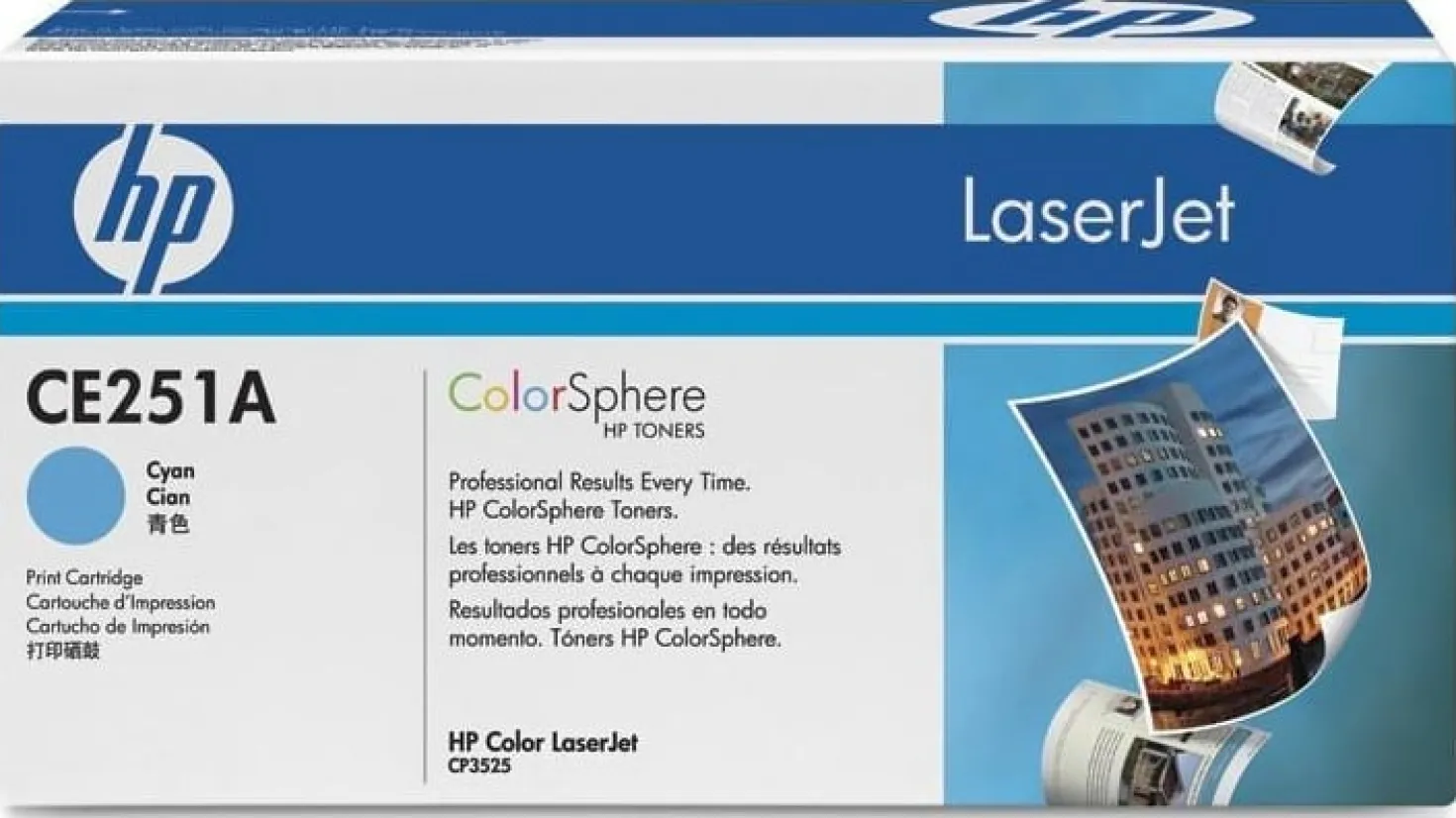 Lasertoner HP no 504A CE251A cyan