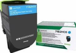 Lasertoner Lexmark CS417/CX417 cyan HY (Return)
