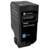 Lasertoner Lexmark CS720 cyan (return)