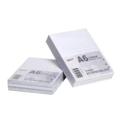 Limblock Bright Office A6 linjerat, 100 sidor, 3-pack