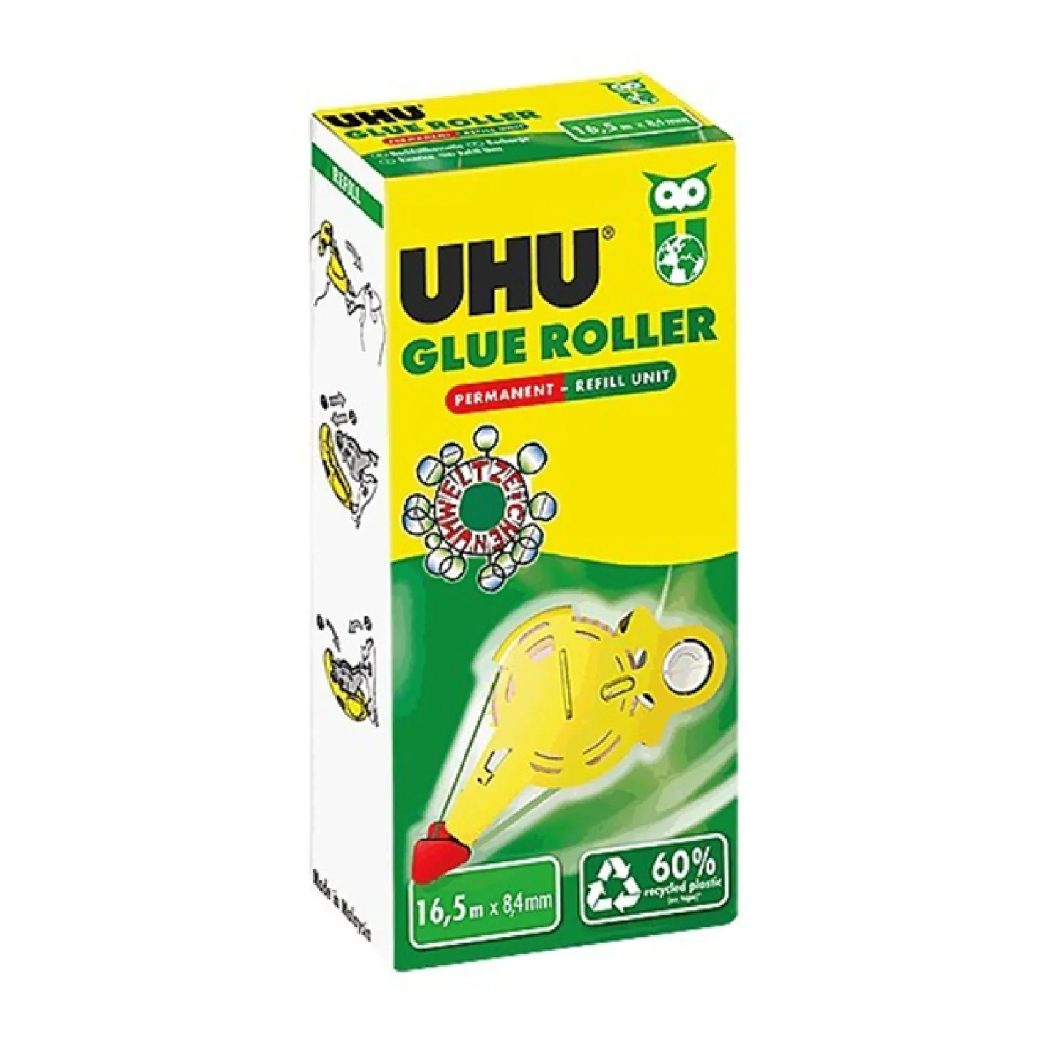 Limroller refill UHU, permanent, 8,4 mm x 16,5 m