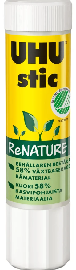Limstift UHU ReNature, 98% naturligt, 21g