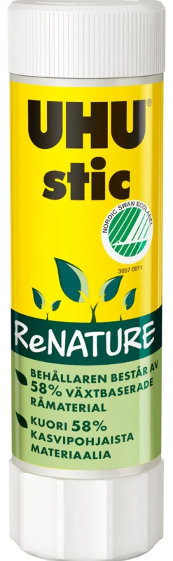 Limstift UHU ReNature, Svanenmärkt, 40g