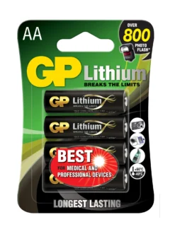 Litiumbatteri GP AA 1,5V, 4 st