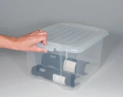 Lock till förvaringsbox Keba, transparent, 33 L