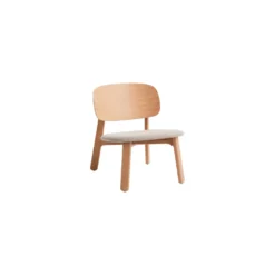 Loungefåtölj Lotus Verona, gråbrun, ljus bok