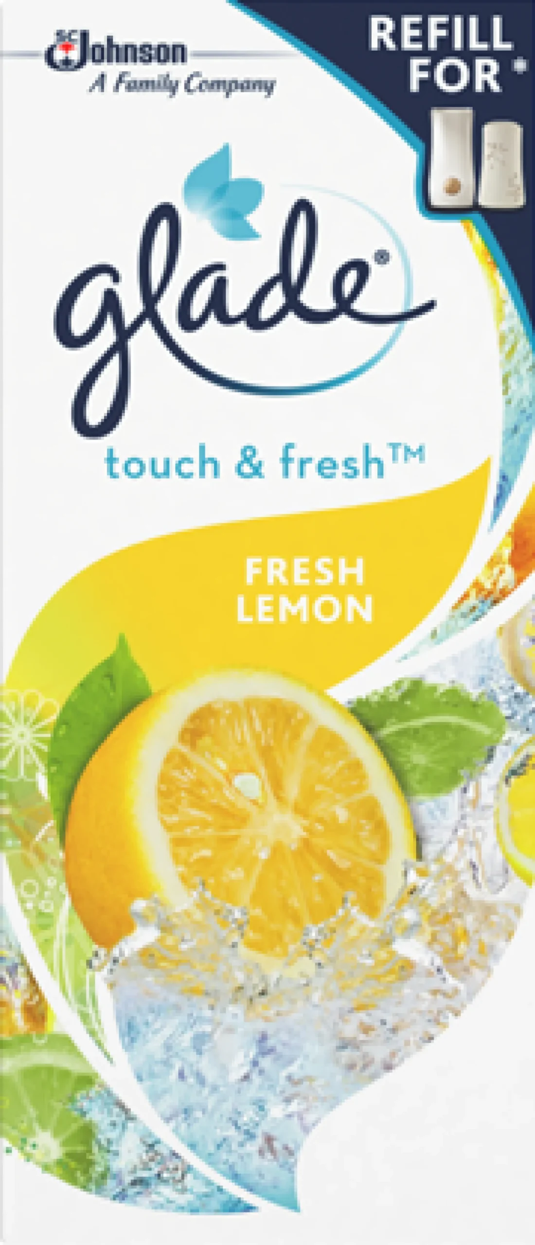 Luftfräschare Glade Fresh Lemon Refill, citrondoft, 12x10ml