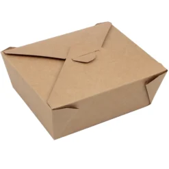 Matlåda Papstar Pure, papper med PLA, 2000 ml, brun, 50 st